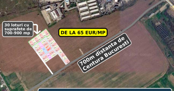Loturi Teren Industrial Bragadiru 30000mp &ndash; langa Centura București