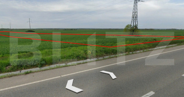 Teren investiție, 14.000 mp extravilan, deschidere 33 ml DE
