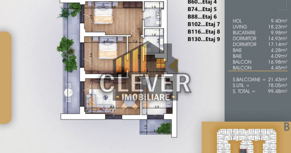 Apartament 3 cam Finalizat, Comision 0% - metrou Nicolae ...