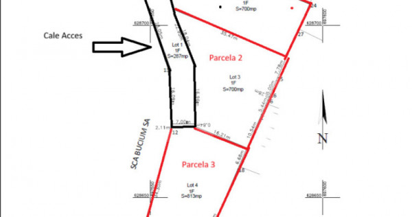 Teren intravilan, 790 mp, zona Bucium - Reper Freya