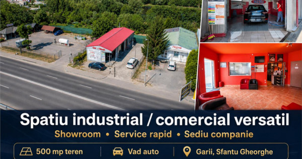 Oportunitate:industrial,showroom,service rapid, sediu compan