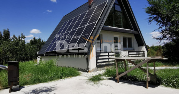 Vila in stil A-Frame, incalzire in pardoseala, panouri fotov