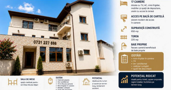 VANZARE - INVESTITIE - UNITATE HOTELIERA - AFACERE LA CHE
