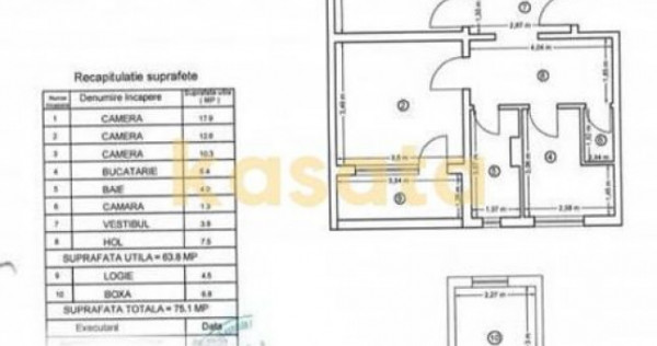 3 camere decomandat | Etaj 3/4 | Balcon 4,5 mp | Boxă ca...