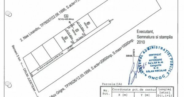 Teren intravilan 465 mp &ndash; 23.000 &euro; &ndash; Dobreni (Vărăști, Giurgiu)
