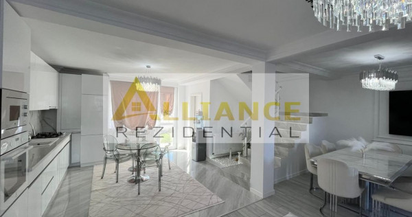 Duplex mobilat si utilat-3 camere-300 m de STV