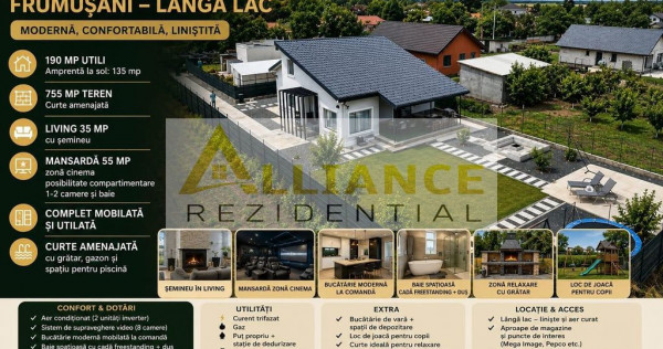 Casa Individuala Frumusani 755 mp Complet Mobilata si Uti...