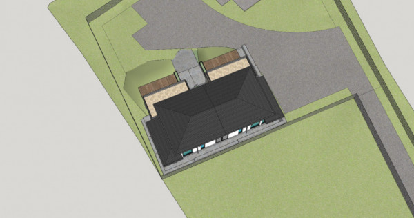 Teren intravilan, 1000 mp, proiect duplex P+E, zona Sinaia -