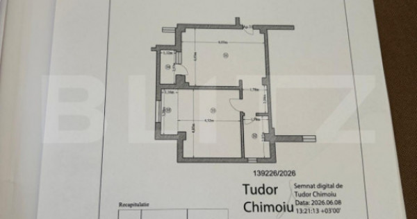 Apartament 2 camere, 61.4 mp, zona Damila