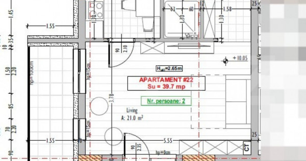 Apartament 1 camera, semifinisat, terasa, Stejarului, Flores