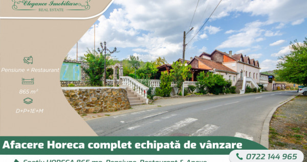Spațiu HORECA 865 mp, Pensiune, Restaurant & Anexe, Lipova,
