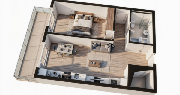 OPORTUNITATE! Ansamblu NZEB! 2 Camere si terasa, Dambul-Rotu