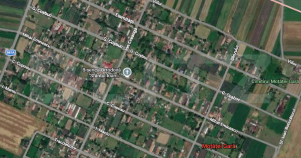 Teren intravilan 1500 mp, zona Motatei Gara
