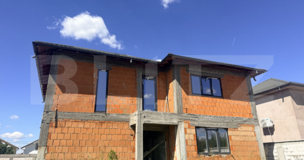 Casa la rosu P+1 203.60 mp, teren 478 mp, zona Damila