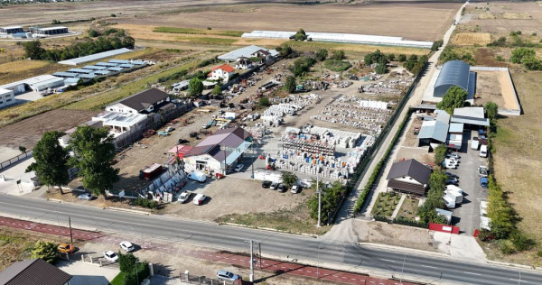 Depozit materiale de constructii/Teren 16400 mp/Tecuci