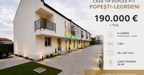 V&acirc;nzare Casa &Icirc;nșiruită | 118 mp | P+1 | Popești Leordeni