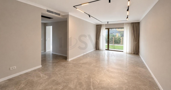 Apartament 3 camere Green Lake Baneasa la parter +terasa