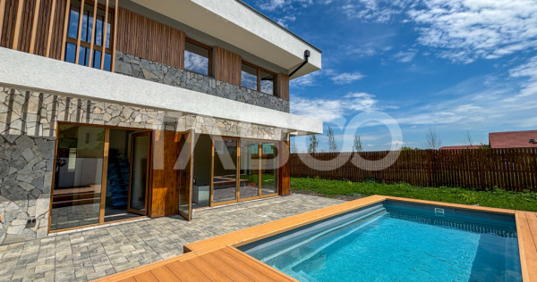 Casa premium de vanzare in Sannicoara cu piscina si curte ge