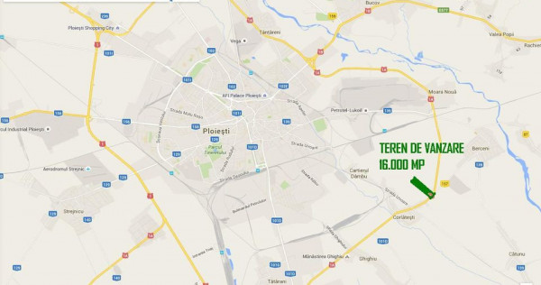 Teren 16.000 mp deschidere Centura Est Ploiesti