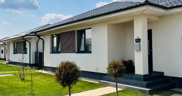 Casa individuala FINALIZATA pe parter, 115 mp, 510 mp curte, Balotesti