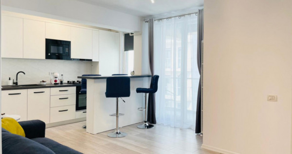 Apartament cu 3 camere complet mobilat si utilat, vedere la