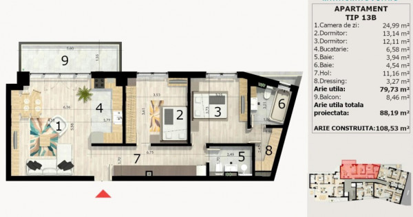 Apartament 3 Camere Nou | Maia Craiovei Pitesti