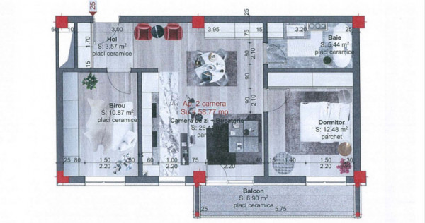 Apartament 3 camere finisat+parcare!comision 0!