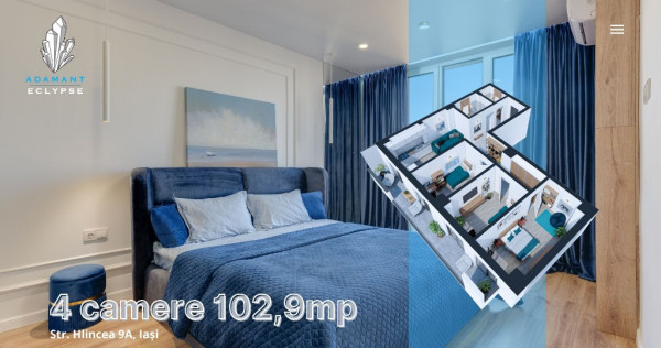 ADAMANT ECLYPSE | 4 camere | openspace | 102.9mp Nicolina - CUG - Iași