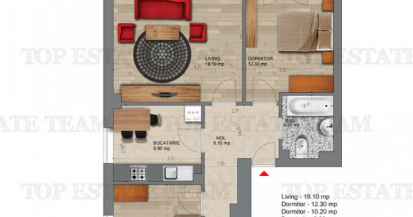 Apartament 3 camere, Popesti Leordeni langa metrou