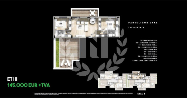 3 CAMERE DIRECT PE LACUL PANTELIMON GRATIS PARCARE + BOXĂ