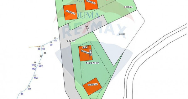 Teren pentru constructia a 5 case in Tauti, 3186mp
