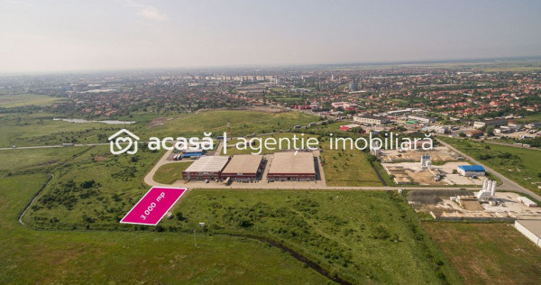 Teren industrial 3 000 mp &icirc;n Parcul Industrial UTA2 #Arad