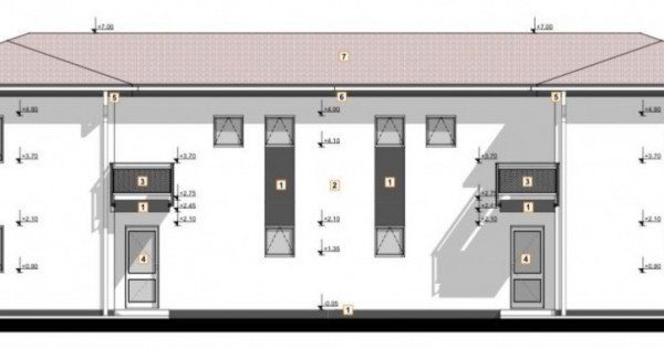 Duplex semifinisat, 5 camere, 220 mp teren, zona Florilor