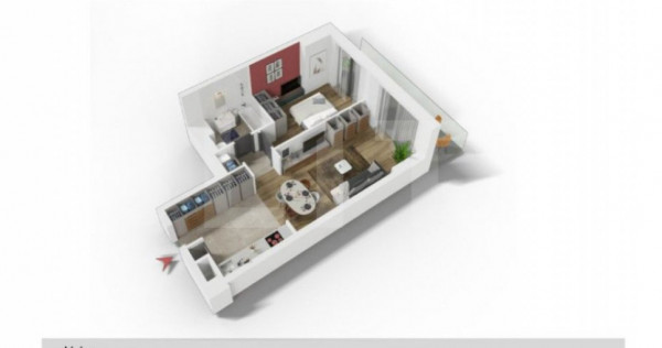 Apartament 2 camere ,54 mp, zona Centrala in cel mai exclusi