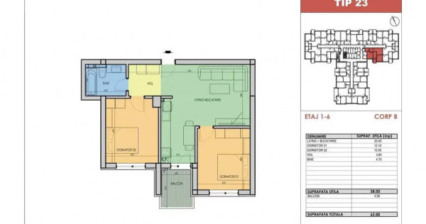 Nou 3 Camere - Metrou - Berceni