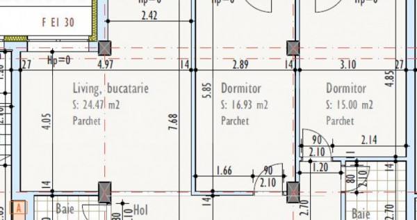 Apartament de 3 camere, semidecomandat, bloc nou, zona Pod I