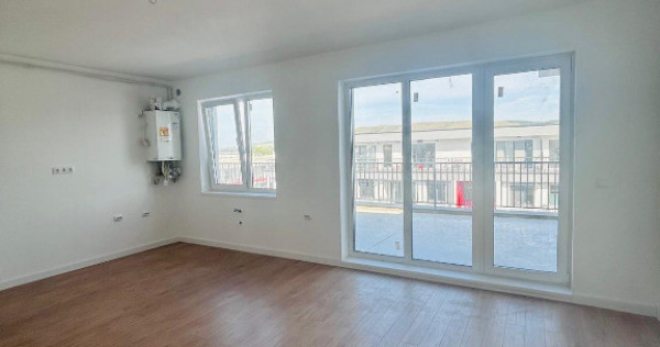 Apartamet de 2 camere, semidecomandat, cu terasa de 45 mp