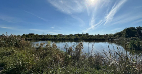 Teren Balotesti la lac, pentru constructie vile. 4800mp