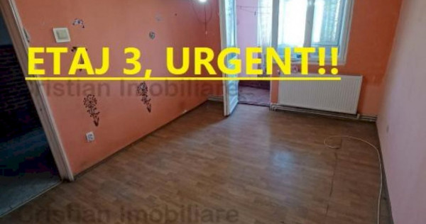 LIBER! - Ap 2 camere, etaj 3, zona Calea Galati - Kogalnice