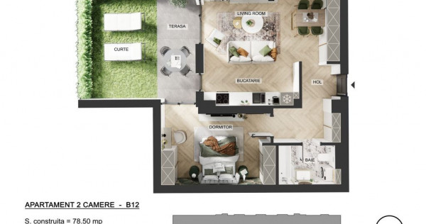 Apartament 2 camere | Pipera Plaza| Curte privata | Bloc ...