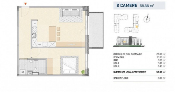 Apartament luminos, orientare estica, finisat lux, zona semi