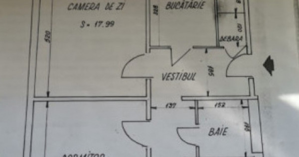 Apartament 3 camere decomandat-etaj1-Ct. Brancoveanu -