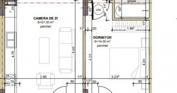 Apartament 2 camere, Cf, Tva inclus, garaj, Zona Centrala !