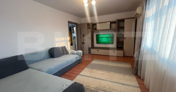 Apartament decomandat, cu 2 camere, centrală, AC, zona Crai