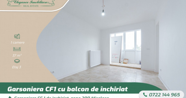 Garsoniera CF 1 de inchiriat, zona 200 Micalaca, Arad