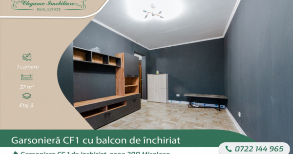 Garsoniera CF 1 de inchiriat, zona 200 Micalaca, Arad