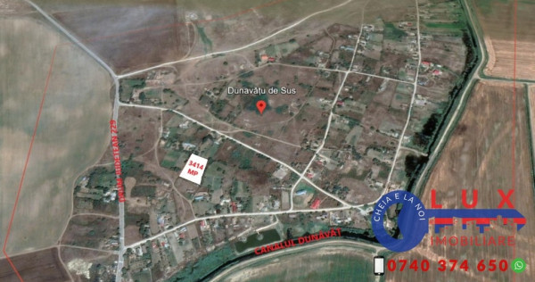 ID 7829 EXCLUSIVITATE - Teren INTRAVILAN in DUNĂVĂȚU DE SUS