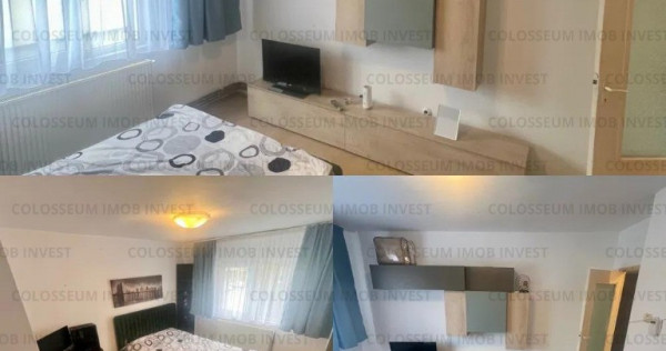 Garsoniera decomandata, etaj 1, mobilata, utilata, zona Tractorul!