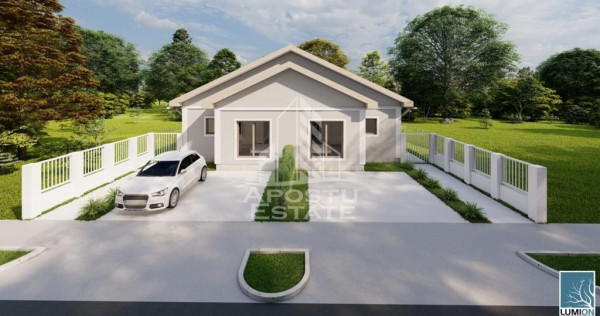 Duplex pe parter cu 4 camere, teren 382 mp, situat in Cal...