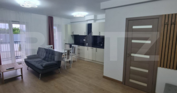 Apartament mobilat si utilat, incalzire in pardoseala, lift,